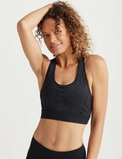 Dharma Bums Sportswear Polka Dot Non Wired Sports Bra