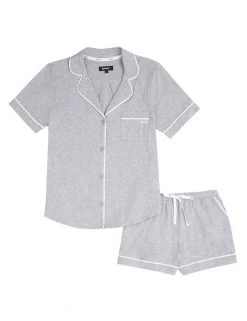 DKNY Pyjamas Cotton Rich Shortie Pyjama Set -Lingerie Sales Shop SD 05 T13 2421 T0 X EC 90