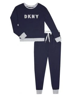 DKNY Pyjamas Cotton Rich Embroidered Pyjama Set 35 DKNY Pyjamas Cotton Rich Embroidered Pyjama Set -Lingerie Sales Shop SD 05 T13 2423 F0 X EC 90