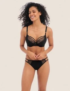 Freya Lingerie Temptress Lace Trim Wired Plunge Bra C-G