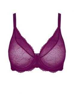 TRIUMPH Triumph Mirage Spotlight Lace Underwired Minimiser Bra C-G -Lingerie Sales Shop SD 10 T13 4102 F8 X EC 90