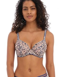 Freya Lingerie Wildside Animal Print Wired Plunge Bra D-K