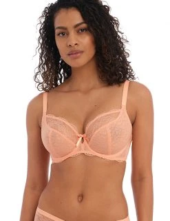 Freya Lingerie Fancies Lace Trim Wired Plunge Bra