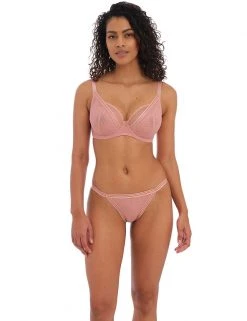 Freya Tailored Geometric Mesh Lace Bikini Knickers -Lingerie Sales Shop SD 10 T13 4149 AY X EC 1