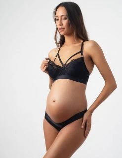 Hotmilk Bras Warrior Balconette Lace Flexi Wired Nursing Bra D-G