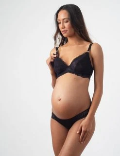 Hotmilk Bras Heroine Plunge Lace Flexi Wired Nursing Bra D-H