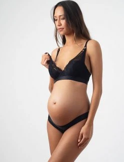 Hotmilk Bras Warrior Plunge Lace Flexi Wired Nursing Bra C-G