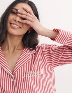 Nobody's Child Nightdresses Pure Cotton Striped Nightshirt -Lingerie Sales Shop SD 10 T82 4815 B4 X EC 3