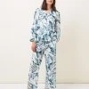 Phase Eight Pyjamas Pure Cotton Palm Print Pyjama Set -Lingerie Sales Shop SD 10 T83 1680 ZZ X EC 0