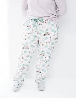 FatFace Pyjamas Pure Cotton Otter Print Pyjama Bottoms