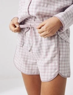 FatFace Pyjamas Pure Cotton Checked Short Pyjama Set -Lingerie Sales Shop SD 10 T83 4309 G4 X EC 1