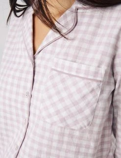 FatFace Pyjamas Pure Cotton Checked Short Pyjama Set -Lingerie Sales Shop SD 10 T83 4309 G4 X EC 3