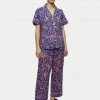 Jigsaw Pyjamas Cotton Blend Floral Cropped Pyjama Set -Lingerie Sales Shop SD 10 T83 5338 E4 X EC 0